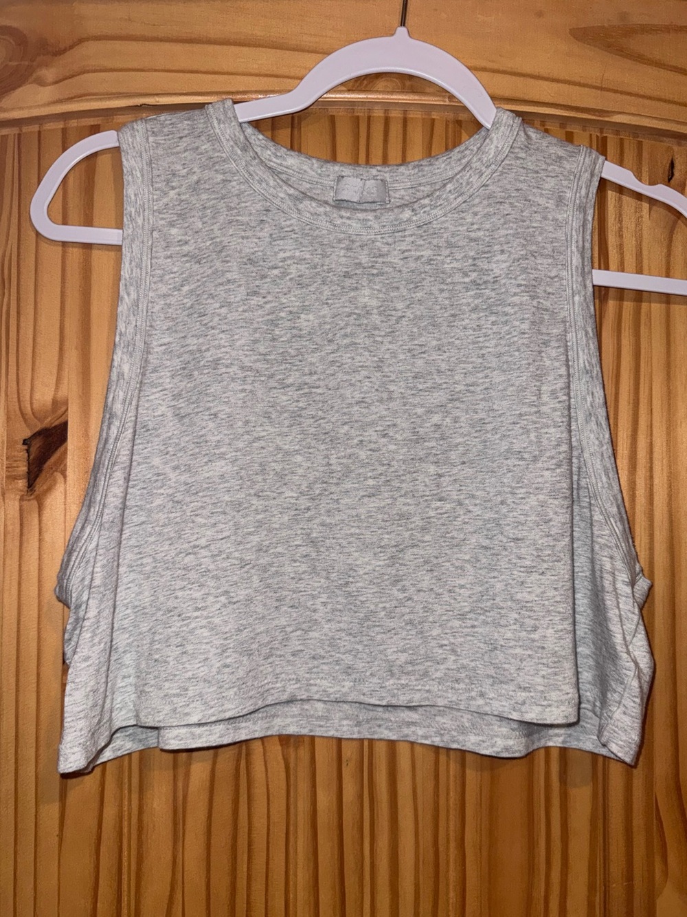 Skims Grey Cotton Tank Top